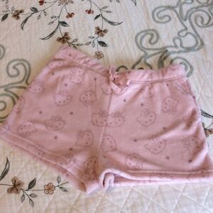Hello kitty cozy plush pajamas shorts